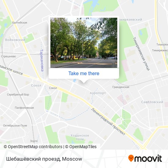 Шебашёвский проезд map
