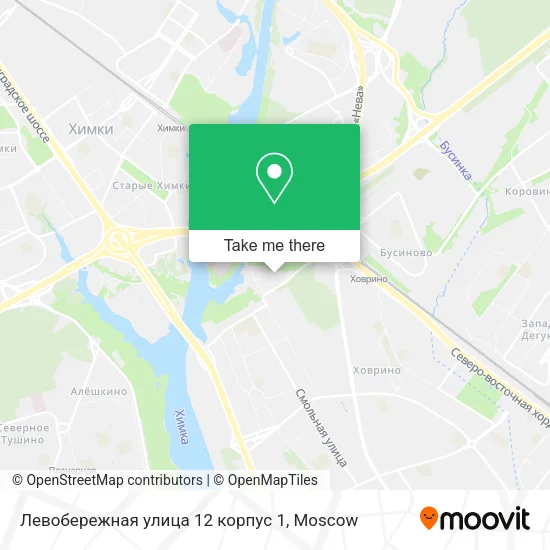 Левобережная улица 12 корпус 1 map