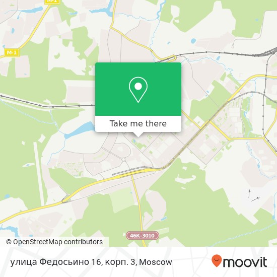 улица Федосьино 16, корп. 3 map