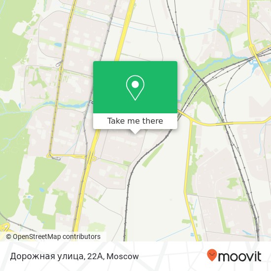 Дорожная улица, 22А map