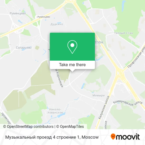 Музыкальный проезд 4 строение 1 map