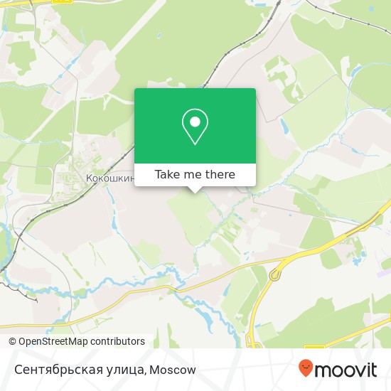 Сентябрьская улица map