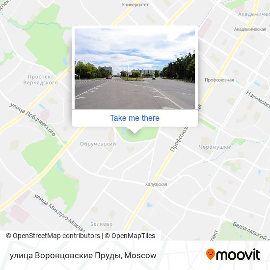 улица Воронцовские Пруды map