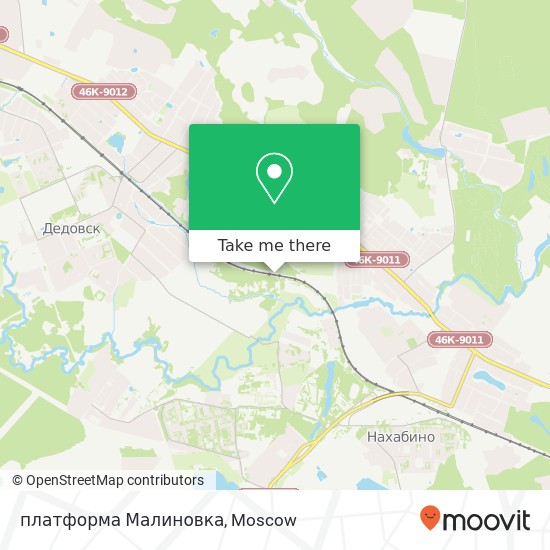 платформа Малиновка map