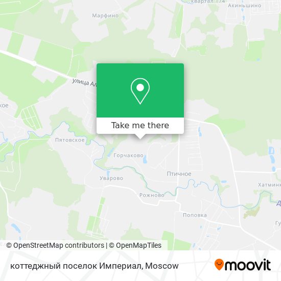 коттеджный поселок Империал map