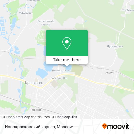 Новокрасковский карьер map