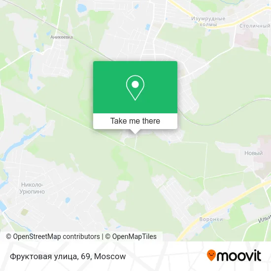 Фруктовая улица, 69 map
