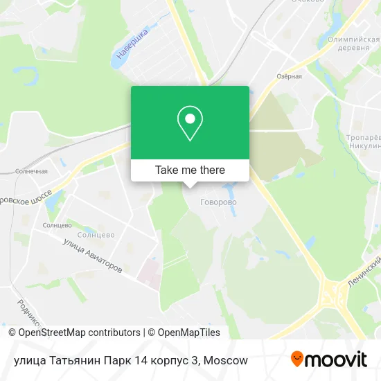улица Татьянин Парк 14 корпус 3 map