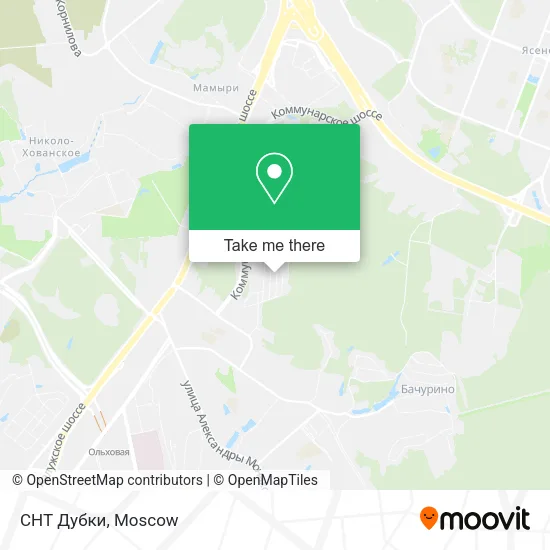 СНТ Дубки map