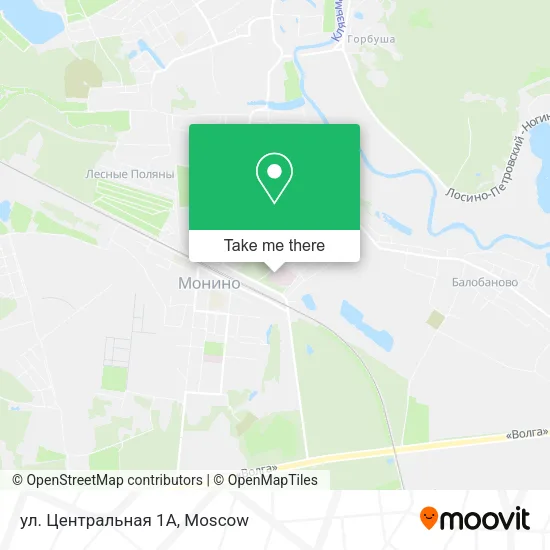 ул. Центральная 1А map
