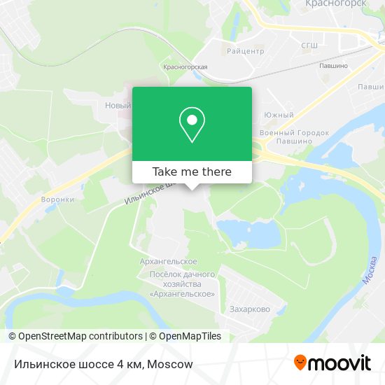 Ильинское шоссе 4 км map