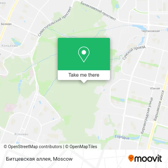 Битцевская аллея map