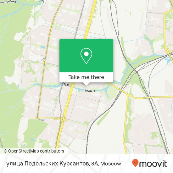 улица Подольских Курсантов, 8А map