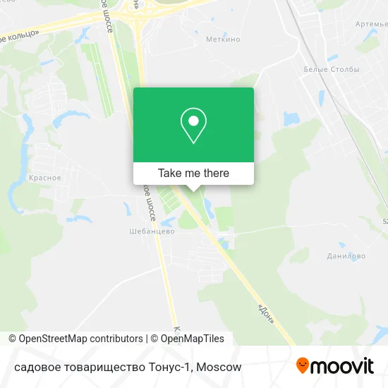 садовое товарищество Тонус-1 map