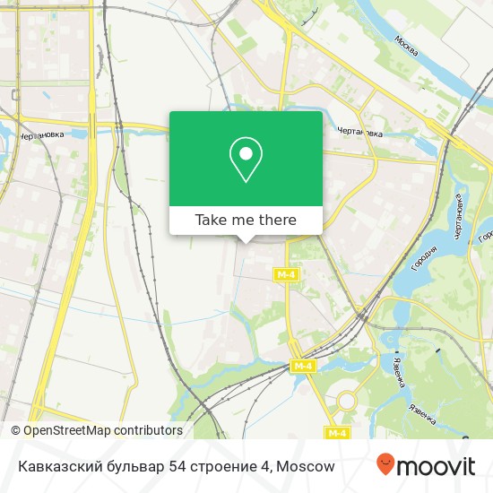 Кавказский бульвар 54 строение 4 map