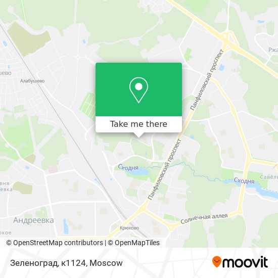 Зеленоград, к1124 map
