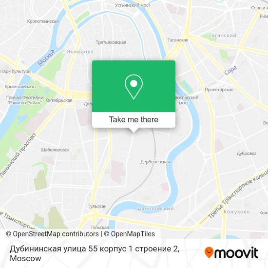 Дубининская улица 55 корпус 1 строение 2 map