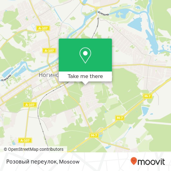 Розовый переулок map