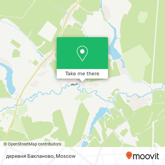 деревня Бакланово map