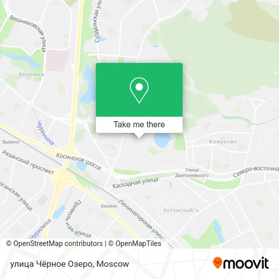 улица Чёрное Озеро map