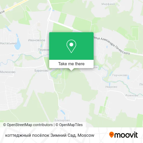 коттеджный посёлок Зимний Сад map