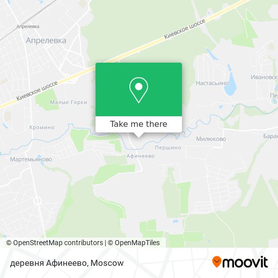 деревня Афинеево map