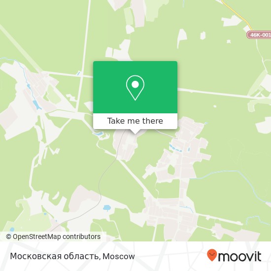 Московская область map