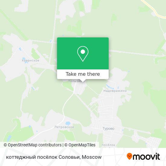 коттеджный посёлок Соловьи map