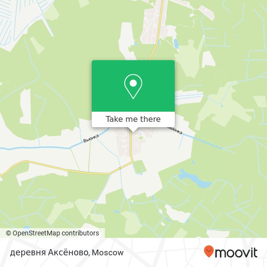 деревня Аксёново map