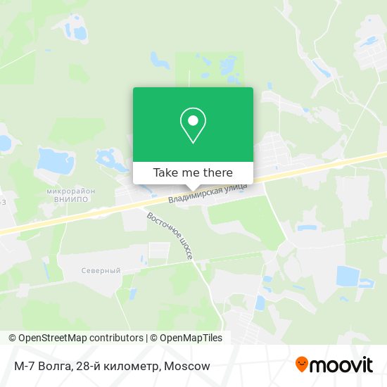М-7 Волга, 28-й километр map