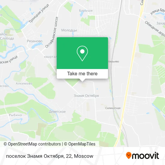 поселок Знамя Октября, 22 map