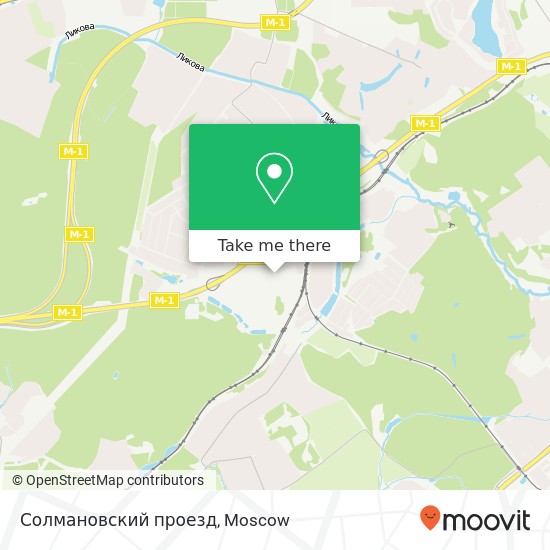 Солмановский проезд map