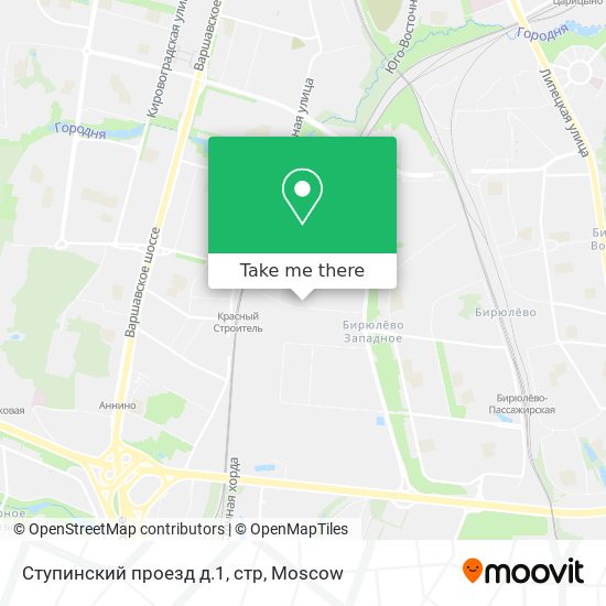 Ступинский проезд д.1, стр map