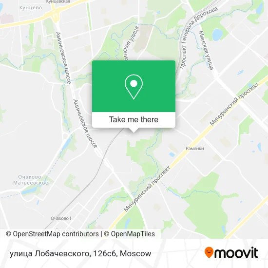 улица Лобачевского, 126с6 map