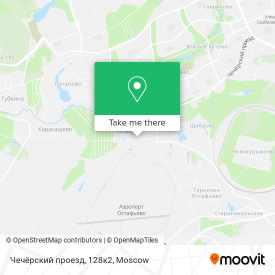 Чечёрский проезд, 128к2 map