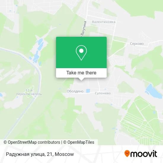 Радужная улица, 21 map