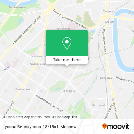 улица Винокурова, 18/15к1 map