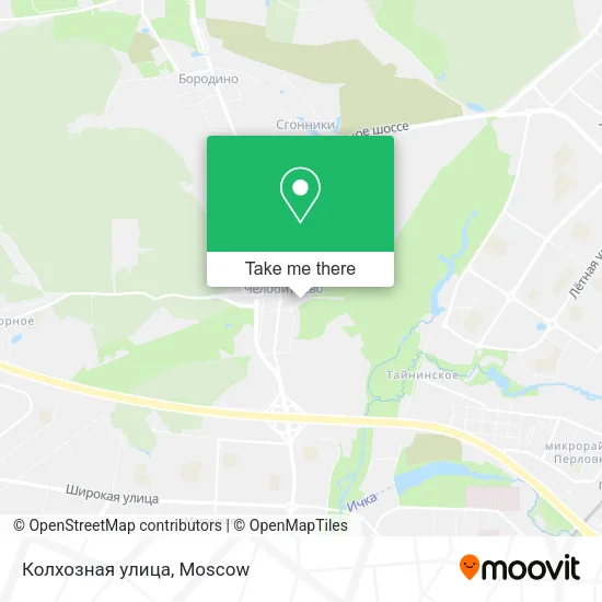 Колхозная улица map