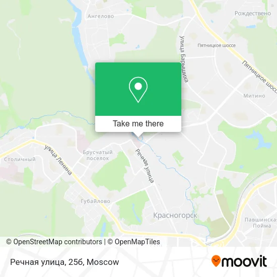 Речная улица, 25б map