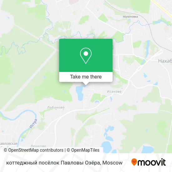 коттеджный посёлок Павловы Озёра map