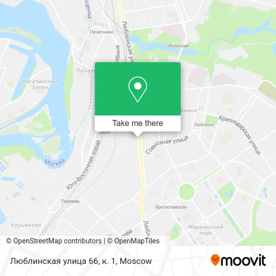 Люблинская улица 66, к. 1 map