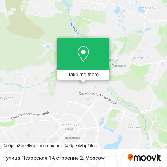 улица Пехорская 1А строение 2 map