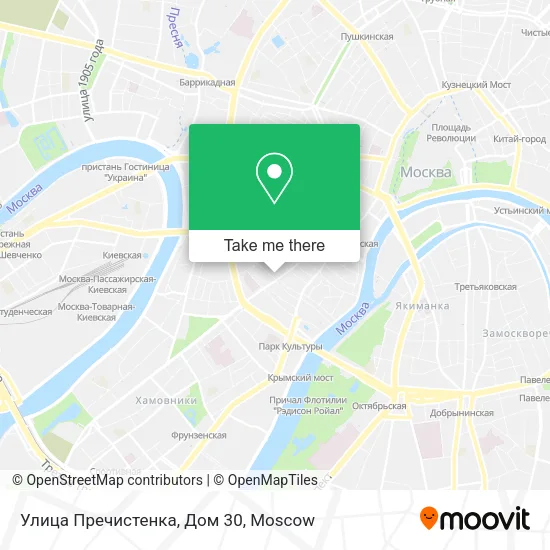 Улица Пречистенка, Дом 30 map