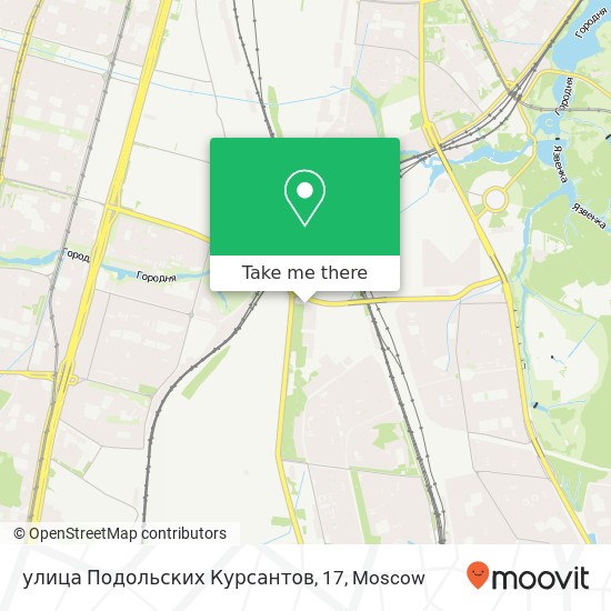 улица Подольских Курсантов, 17 map