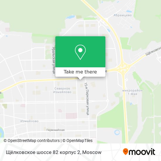 Щёлковское шоссе 82 корпус 2 map
