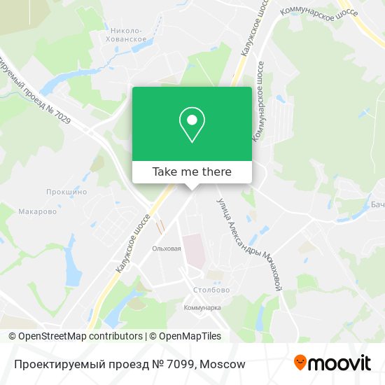 Проектируемый проезд № 7099 map