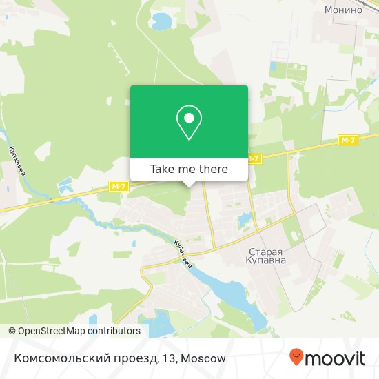 Комсомольский проезд, 13 map