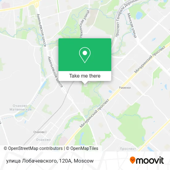 улица Лобачевского, 120А map