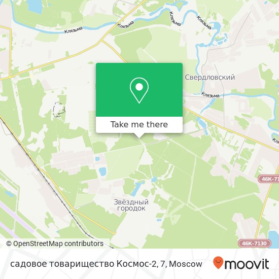 садовое товарищество Космос-2, 7 map