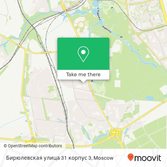 Бирюлевская улица 31 корпус 3 map